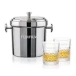 Milano Ice Bucket & Oakham On-the-Rocks set | https://www.bestnamebadges.com