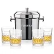 Milano Ice Bucket & Oakham On-the-Rocks set | https://www.bestnamebadges.com