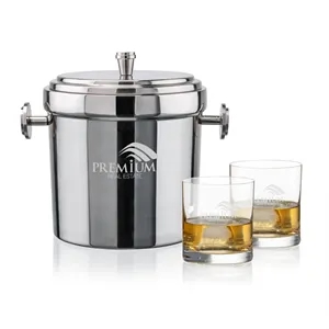Milano Ice Bucket & Franca On-the-Rocks Set | https://www.bestnamebadges.com