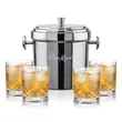 Milano Ice Bucket & Durham On-the-Rocks Set | https://www.bestnamebadges.com