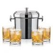 Milano Ice Bucket & Durham On-the-Rocks Set | https://www.bestnamebadges.com