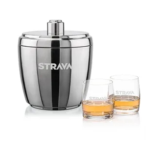 Pescara Ice Bucket & Valemount On-the-Rocks Set | https://www.bestnamebadges.com