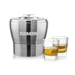 Genoa Ice Bucket & Sterling On-the-Rocks Set | https://www.bestnamebadges.com
