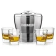 Genoa Ice Bucket & Sterling On-the-Rocks Set | https://www.bestnamebadges.com