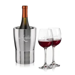 Genoa Wine Cooler & Danforth Wine Set | https://www.bestnamebadges.com