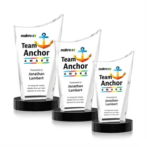 Burnett VividPrint™ Award on Alberton Base - Black | https://www.bestnamebadges.com