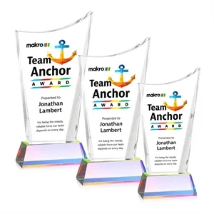 Burnett VividPrint™ Award on Newhaven Base - Prismatic | https://www.bestnamebadges.com