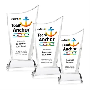 Burnett VividPrint™ Award on Newhaven Base - Clear | https://www.bestnamebadges.com