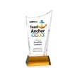 Burnett VividPrint™ Award on Newhaven Base - Amber | https://www.bestnamebadges.com