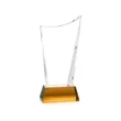 Burnett VividPrint™ Award on Newhaven Base - Amber | https://www.bestnamebadges.com