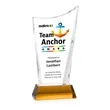 Burnett VividPrint™ Award on Newhaven Base - Amber | https://www.bestnamebadges.com