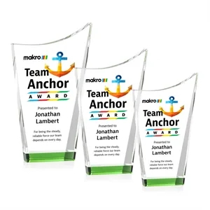 Burnett VividPrint™ Award - Green | https://www.bestnamebadges.com