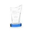 Burnett Award on Alberton Base - Sky Blue | https://www.bestnamebadges.com