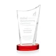 Burnett Award on Alberton Base - Red | https://www.bestnamebadges.com