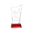 Burnett Award on Newhaven Base - Red | https://www.bestnamebadges.com