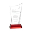 Burnett Award on Newhaven Base - Red | https://www.bestnamebadges.com
