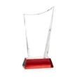 Burnett Award on Newhaven Base - Red | https://www.bestnamebadges.com