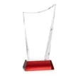 Burnett Award on Newhaven Base - Red | https://www.bestnamebadges.com