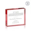 Verona Paperweight - Red | https://www.bestnamebadges.com