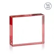 Verona Paperweight - Red | https://www.bestnamebadges.com