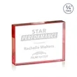 Verona Paperweight - Red | https://www.bestnamebadges.com