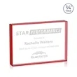 Verona Paperweight - Red | https://www.bestnamebadges.com