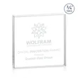 Upton Square Award - Clear | https://www.bestnamebadges.com