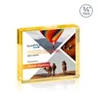 Verona VividPrint™ Paperweight - Gold | https://www.bestnamebadges.com