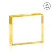 Verona VividPrint™ Paperweight - Gold | https://www.bestnamebadges.com