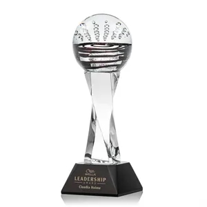 Serenity Award on Langport Base - Black | https://www.bestnamebadges.com