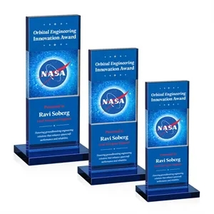 Basilia VividPrint™ Award - Blue | https://www.bestnamebadges.com