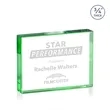Verona Paperweight - Emerald | https://www.bestnamebadges.com