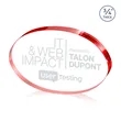 Baldus Oval Award - Red | https://www.bestnamebadges.com