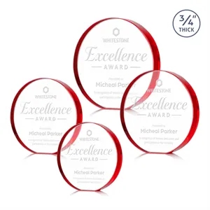 Gainsborough Circle Award - Red | https://www.bestnamebadges.com