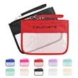 Clear PVC Zippered Travel Makeup Bag With Wrist Handle | https://www.bestnamebadges.com