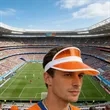 Transparent PVC Sun Visor Hat W/ Printed World Cup Theme | https://www.bestnamebadges.com