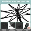 Inverted Umbrella with Reflective Stripe and Sun Protection | https://www.bestnamebadges.com