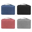 Polyester Portable Travel Hanging Toiletry Bag W/ Zipper | https://www.bestnamebadges.com