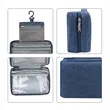 Polyester Portable Travel Hanging Toiletry Bag W/ Zipper | https://www.bestnamebadges.com