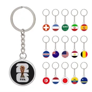 1.4" Round Acrylic Keychain Key Tag W/ Dual Side Custom