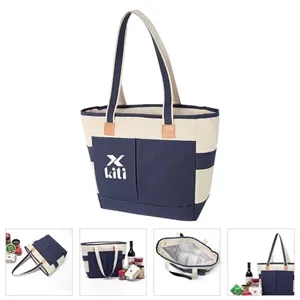 Two tone Insulated Cooler Tote Bag