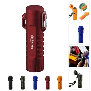 Windproof arc Lighter And LED Flashlight
