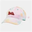 Relaxed Unstructured Tie Dye Twill Cap | https://www.bestnamebadges.com