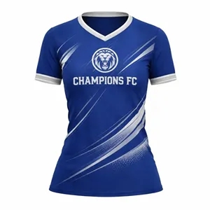 Women's Mesh Short Sleeve Sublimated Soccer Jersey 160G