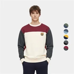 Otto Contrast Yoke Colorblock Crewneck Sweatshirt | https://www.bestnamebadges.com