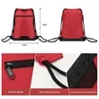 Drawstring Gym Sack Backpack With Zipper Pocket | https://www.bestnamebadges.com