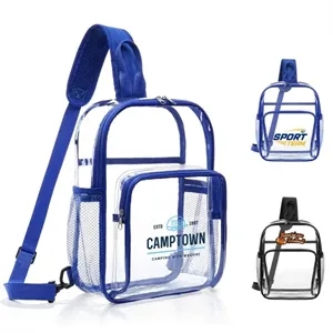 Clear PVC Sports Crossbody Pack
