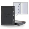 Linen Banded Medio Lined White Page Journal Gift Set | https://www.bestnamebadges.com