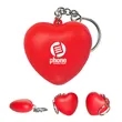 Heart Keychain Stress Ball | https://www.bestnamebadges.com