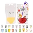Drinks Flasks Juice Straw Pouch | https://www.bestnamebadges.com